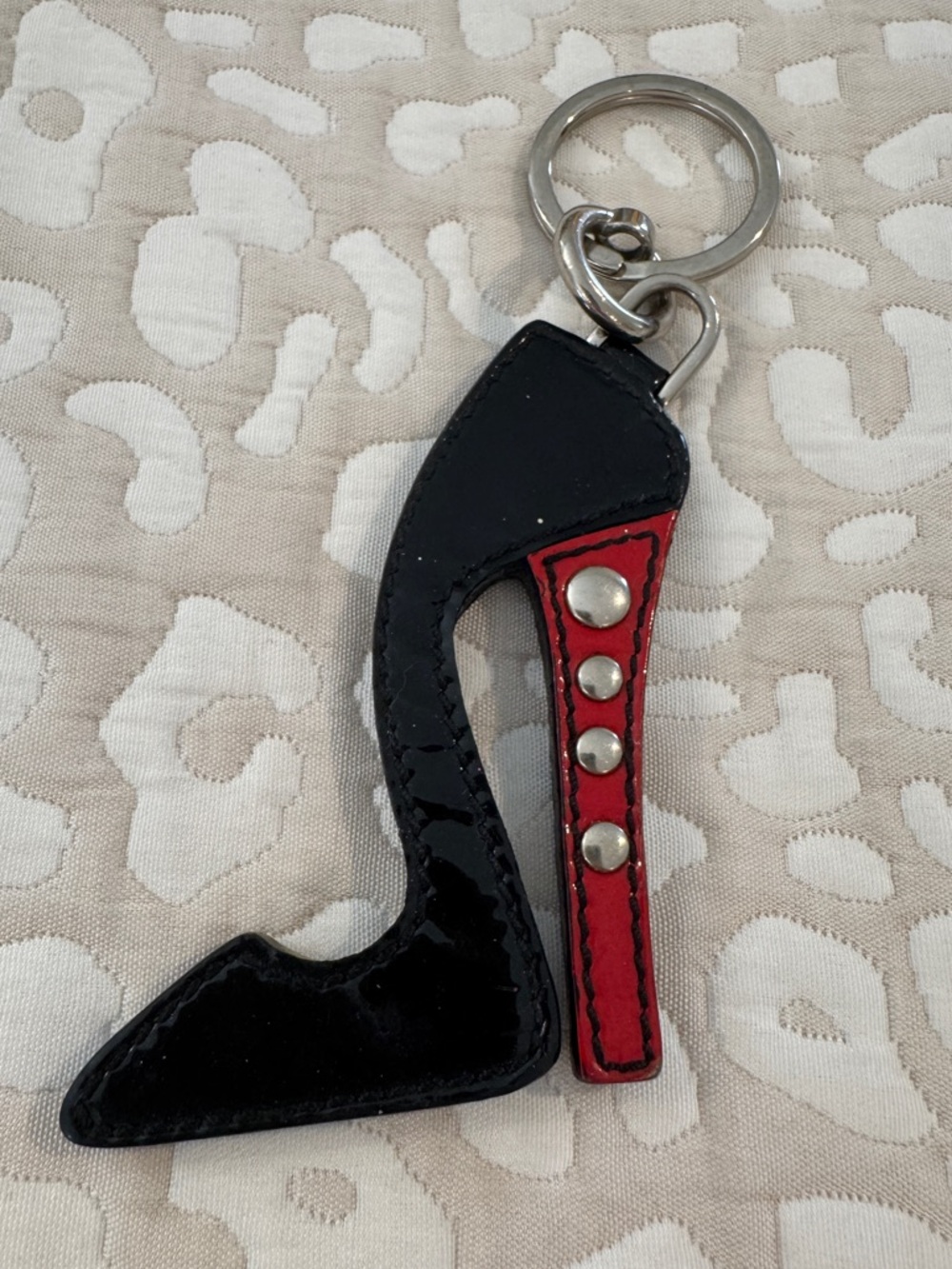 Authentic Prada Patent Stiletto Keychain - Picture 2 of 6